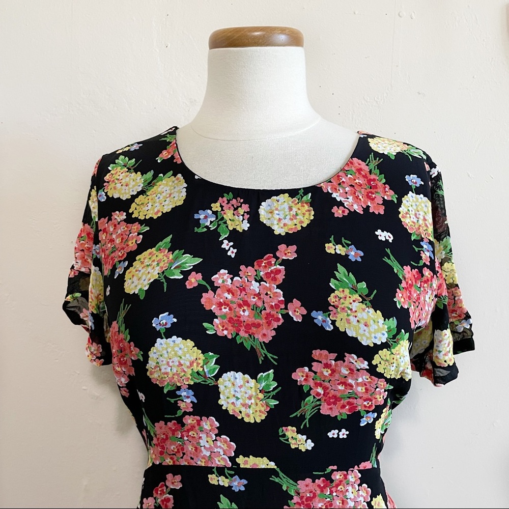 Vintage Laura Ashley Floral Cottagecore Maxi Dress